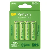 GP Recyko AA 2600 mAh Şarjlı 4'lü Pil GP270AAHCE-2EB4 (GPRHC272E001) thumbnail 3