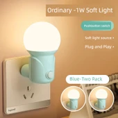 LED Yatak Lambası - 1W Klasik Yuanfeng Mavi - 2 Paket - 1