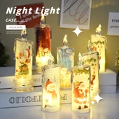 Noel LED Mum Işığı - Stil 2 - Küçük 5.5x15 - Tatil Dekorasyonu - 2