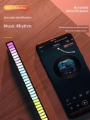 Ses Kontrollü RGB Ses Alma Lambası - Tremolo Siyah APP ile Tak-Çalıştır Çift Kullanım 2 Paket - 3