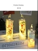 Noel LED Mum Işığı - Stil 6 - Büyük 6.5x18.3 - Tatil Dekorasyonu - 12