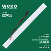 Buzdolabı İç Aydınlatma Ledi SC-340JBL 0074000689 4 Çipli Lensli - 1