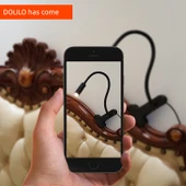 LED Klipsli Göz Koruma Öğrenci Masa Lambası - Gümüş - Ayarlanabilir Parlaklık - Beyaz + USB + 3C Priz - 6