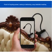 LED Klipsli Göz Koruma Öğrenci Masa Lambası - Gümüş - Ayarlanabilir Parlaklık - Beyaz + USB + 3C Priz - 9