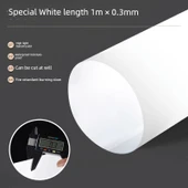 Şeffaf Lamba Abajur - Özel Beyaz - 1m * 0.3mm - 1