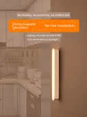 Akıllı Kablosuz Şarjlı LED Koridor Lambası - Beyaz Işık / İnsan Sensör Anahtar 2 Mod - Tek Paket - 6