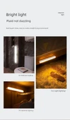 Akıllı Kablosuz Şarjlı LED Koridor Lambası - Beyaz Işık / İnsan Sensör Anahtar 2 Mod - Tek Paket - 10