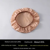 Evrensel Abajur Kapağı - Orta ve Küçük Kahverengi - 16-25cm Uyumlu - %45 Gölgeli - 1