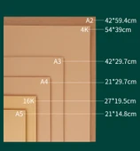 Kraft Karton Kağıdı - A4, 150gsm, 100 Sayfa thumbnail 6