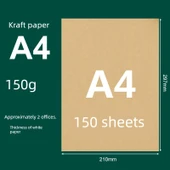 Kraft Karton Kağıdı - A4, 150gsm, 100 Sayfa thumbnail 1
