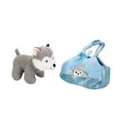 4775 Peluş Kedi Köpek Taşıma Çantalı 20 cm - Stokta Olan Model ve Renk Gönderiliir - 4