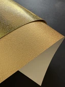 250G Altın Gümüş Yumurtalık Desenli Karton Kağıt A3/A4 - Mat Altın Yumurtalık A5 (50) - 12