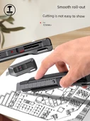 Küçük Boy Sanat Bıçağı - 3 Paket Kendinden Kilitli Düğme - 3