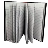 A5 Boyutunda Siyah Kapaklı Defter - 80 Sayfa - 1 Paket - 10