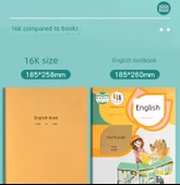16K Ortaokul Öğrenci Defteri - [15] İngilizce + Matematik + Çince (5'er) - 8