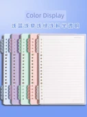 B5 Gevşek Yapraklı Yatay Çizgili Defter - Yeşil + Pembe + Mor - 360 Sayfa - 6