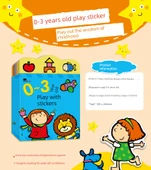 Çocuklar için Erken Eğitim Karikatür Çıkartma Kitabı - 3-6 Yaş Oyun Çıkartmaları 8 Kitap - 7