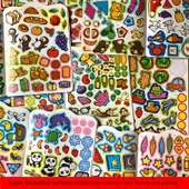 Çocuklar için Erken Eğitim Karikatür Çıkartma Kitabı - 3-6 Yaş Oyun Çıkartmaları 8 Kitap - 5