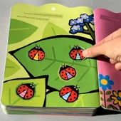 Çocuklar için Erken Eğitim Karikatür Çıkartma Kitabı - 3-6 Yaş Oyun Çıkartmaları 8 Kitap - 4
