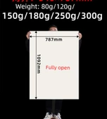Büyük Karton Kağıt - Beyaz 80g Split (İnce) 40 Sayfa - 10