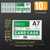 A7 Yatay Kalınlaştırılmış Belge Koruma Kılıfı - 10 Paket - 1