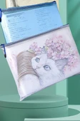 A3 Ekstra Büyük Dosya Çantası - Kalınlaştırılmış - 3 Paket - Renk Rastgele - 6