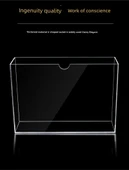 A4 Akrilik Duvara Monte Dosya Saklama Kutusu - Yatay (4cm iç) thumbnail 8