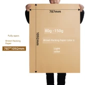 Kraft Karton Rulo - 80g 1.2m x 10m - 5
