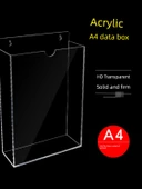 A4 Akrilik Duvara Monte Dosya Saklama Kutusu - Yatay (4cm iç) thumbnail 3