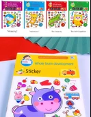 Çocuklar için Öğrenme Çıkartma Kitabı - Montessori Matematik Çıkartmaları - 6 Kitap - 11