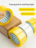 Şeffaf Sarı Paketleme Bantı - 45mm Genişlik - 100M - 5 Rulo - 2