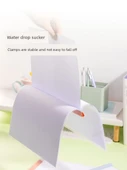 A4 Şeffaf Kelepçe Dosya - 10 Paket - 8mm Su Damlası Kelepçe - 5