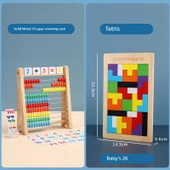 Erken Eğitim Abaküsü - 2 set 10 dişli aritmetik raf + Rusya (26 bebek) - 1