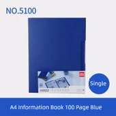 Şeffaf Dosya - Mavi - 100 Sayfa - 235x310x63mm - 1