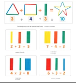 Erken Eğitim Abaküsü - 2 set 10 dişli aritmetik raf + renk hafızası satrancı - 9
