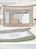 İlkokul Öğrenci Konu Sıralama Çantası - 2 Paket - Şeftali Pudrası + Kayısı Sarısı - 8