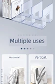 Şeffaf Akrilik Kitap Tutucu - Kalın Dört Sütun Şeffaf Model 5 - 7