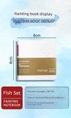 Mini Taşınabilir Sulu Boya Akrilik Boyama Seti - 15 Renk Mini Taşınabilir Ceviz Pigment Kutusu/Gönder Klip - 8