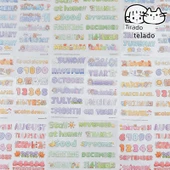 İngiliz Alfabesi Sevimli Günlük Çıkartmaları - Kağıt + PET/Abu İngilizce - 2 Paket thumbnail 2