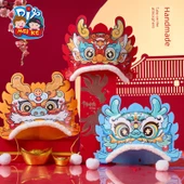 DIY Aslan Dansı Şapkası Malzeme Kiti - Kalın Malzeme - 2 Paket - 5