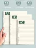 B5 A5 Yenileme 26 Delik Yatay Çizgili Defter - Kırmızı - 5