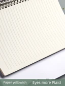 B5 A5 Yenileme 26 Delik Yatay Çizgili Defter - 2 Kılıf A5 Siyah + B5 Şeffaf - 6