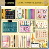 El Yapımı DIY Defter Malzeme Kiti - Supreme - El Yapımı DIY Malzeme Paketi - 1