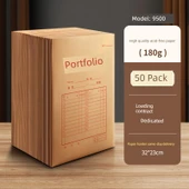 A4 Kraft Kağıt Portföy - Alt Genişlik Yok [50] Sözleşme için - 1