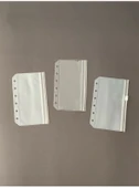 A7 Gevşek Yaprak Defter Aksesuarları Depolama Çantası - Şeker Parlak - 11