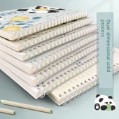 Panda B5 İnk Bambulu Kadife 2 Spiral Defter - 3