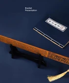 Bambu Öğretmen Cetveli - Minimalist Sözsüz Cetvel - 10