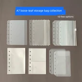 A7 Gevşek Yaprak Defter Aksesuarları Depolama Çantası - Şeker Parlak - 2
