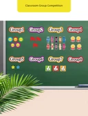 Manyetik Siyah Tahta Çıkartmaları - Büyük 5cm Madalya Manyetik Çıkartmalar (1 Paket/20) - 2
