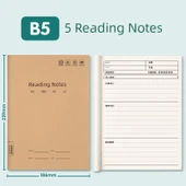 Kraft Kağıt Okuma Defteri B5 - 5 Kitap (80 sayfa her biri) - 1